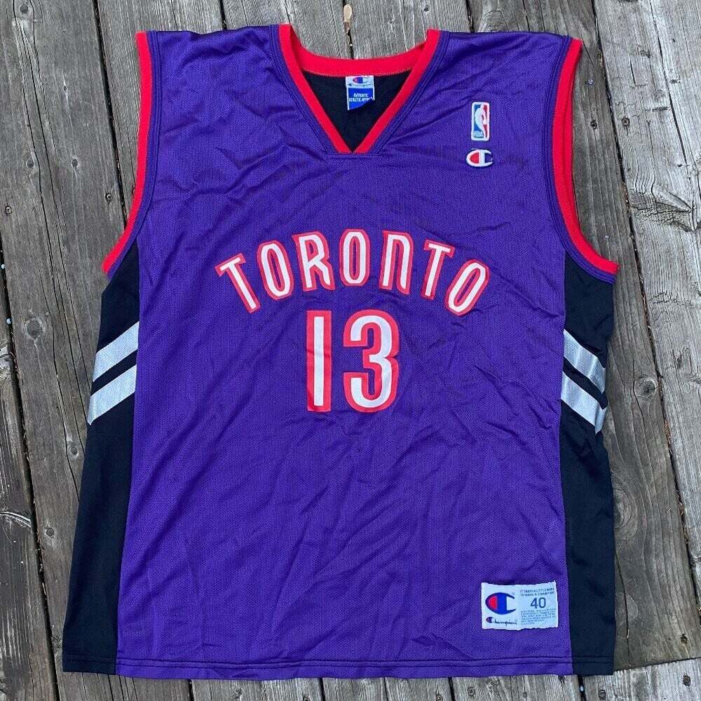 Vintage 1999 Champion Toronto Raptors Jerome Williams Jersey Size 40